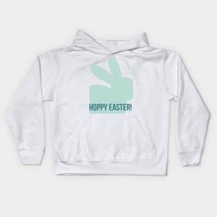 Hoppy Easter. Cute Bunny Rabbit Pun Design. Perfect Easter Basket Stuffer. Kids Hoodie